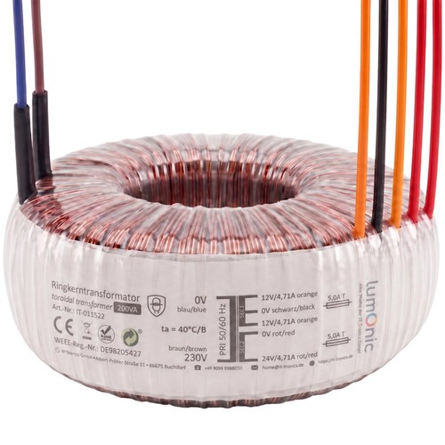 Ringkerntrafo 200 2x 12 v - ringkerntrafo,,
