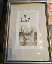  Farbradierung "Gondel