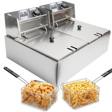 12L Doppel Fritteuse Elektro