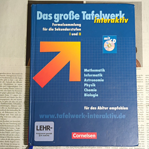 Cornelsen das große tafelwerk - cornelsen,