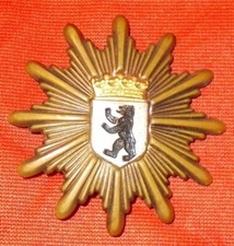 Polizei Police Mütze Helm Hut Cap Abzeichen Berlin