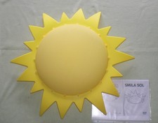 XXL IKEA Smila Sol Deckenlampe Sonne gelb 66cm Kinderzimmer Wandlampe Wand Lampe