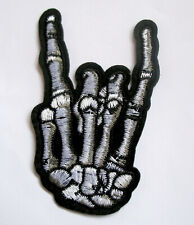 Aufnäher  Patch Heavy Metal Hardrock Skull Hand