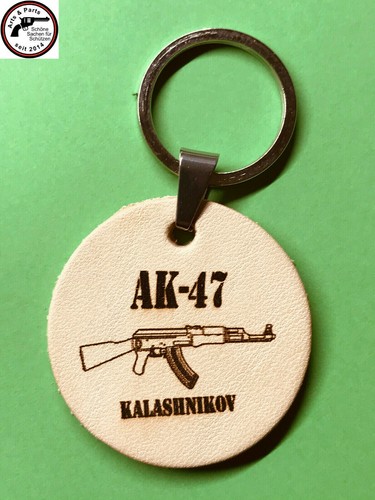 Leder anhänger ak47 - leder,