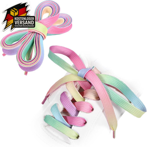 Regenbogen schnürsenkel 122 - regenbogen,