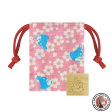 NEU Beverly Ghibli Totoro Briefmarke Kinchaku Stamps Medium Totoro und Sakura...