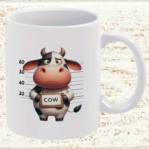 Kuh tasse keramik wanted - kuh, "wanted"
