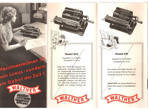 Walther rechenmaschinen - walther,