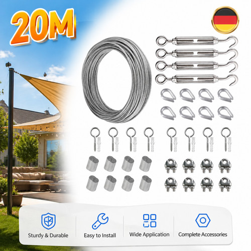 20m 3mm drahtseil - 20m,