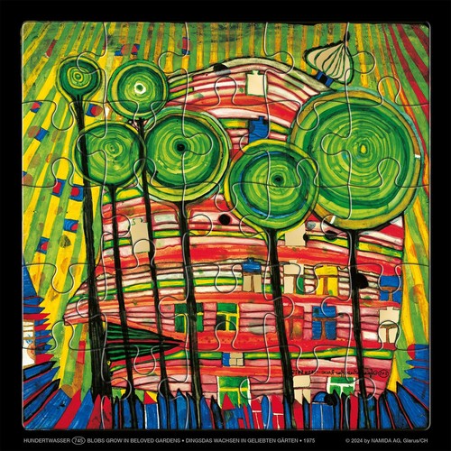 Hundertwasser puzzle mit - hundertwasser,