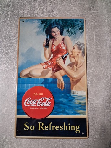 Coca cola werbeschild - coca,