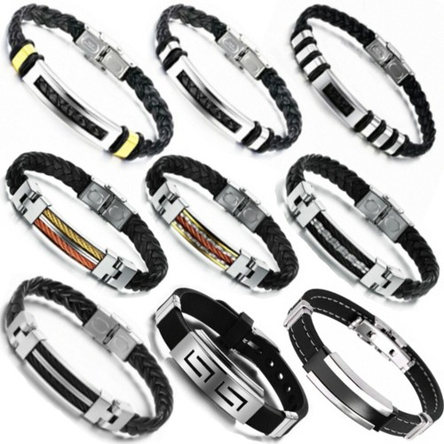 Kunstleder herrenarmband - kunstleder,