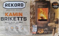 10Kg REKORD Braunkohlebriketts Ofen Kaminbriketts Kohle Brennstoff Klütten