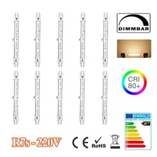 R7s 10x LED Halogenstab 230V