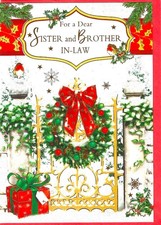 Weihnachtsgrußkarte Schwester