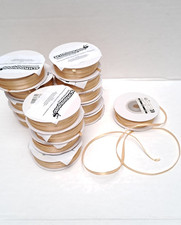 Restposten 15 x Geschenkband 3 mm, gold, Satinband, Schleifenband Deko, basteln,