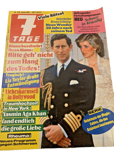 Vintage zeitschrift 7 tage - ",