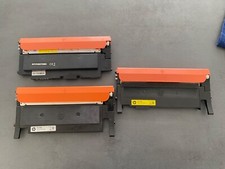 3 HP Toner 2 Schwarz W2070A 117A und 1 Gelb leer mit chip