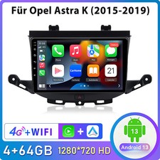 Für Opel Astra K 2015-2019 4+64G Android 13 9" Autoradio CarPlay GPS RDS 4G+WIFI