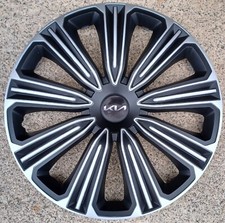 4 Alu-Design Radkappen 15 Zoll ROSSO  schwarz/silber für Kia Neu