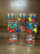 Trinkgläser  Motiv PopArt 70s Vintage  Longdrink Saft Limo Gläser, 5 Stück