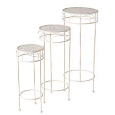 Hoher Beistelltisch weiß