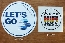 2 Sticker Aufkleber HiFi Video ITT NOKIA Heco Audio Lautsprecher Made in Germany