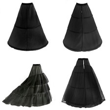 Reifrock Petticoat Unterrock Gr.32-58 in schwarz 2-3 Ringe Brautkleider 20LF