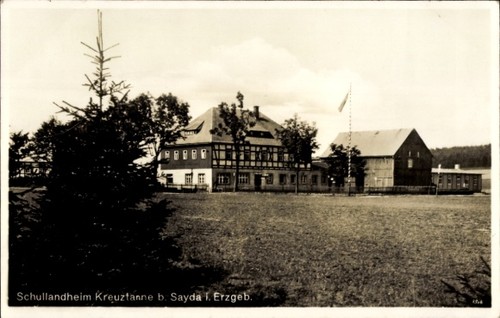 Sayda erzgebirge blick - ak, erzgebirge,