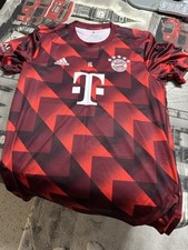Original Adidas FC Bayern München Trainings Tshirt mit Sponsoren  Gr.M