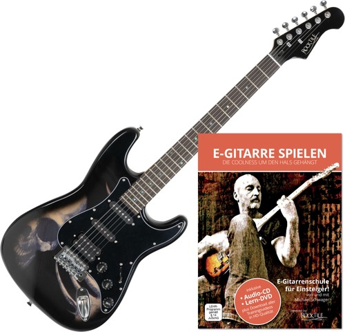 Supercoole gitarre totenkopf - supercoole, e-gitarre