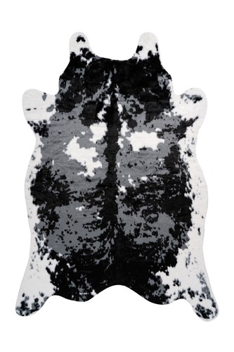 Kurzflor teppich schwarz - schwarz, /