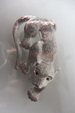 Pierre Lang  Anstecknadel / Brosche  , Panther ( Löwe , Puma ) ,  versilbert