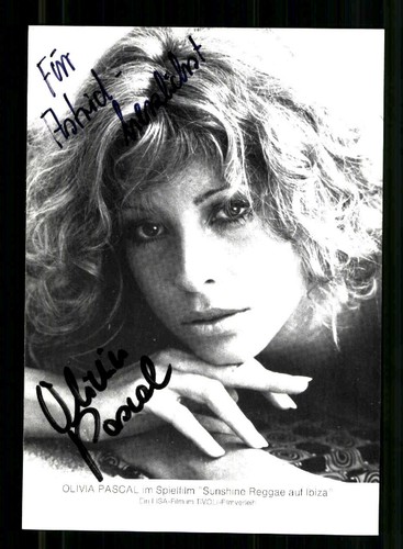 Olivia pascal autogrammkarte - olivia,