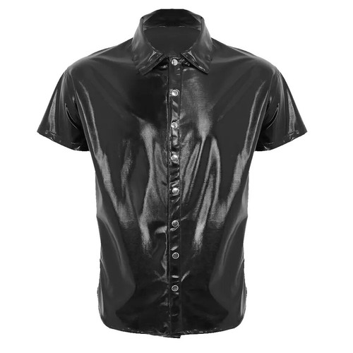 Herren pvc faux lackleder - pvc,