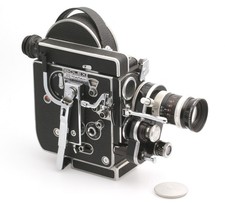 Paillard Bolex H8 Reflex (REX-4)  8mm Filmkamera Nr.217795 + Kern-Paillard 8-36