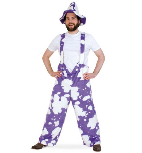 Kostüm kuh lila latzhose aus - kuh,