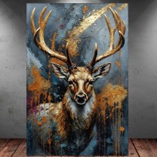 LEINWAND BILDER XXL HIRSCH