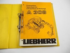 Liebherr A308 Bagger Typ 374 Ersatzteilliste Spare Parts List Ersatzteilkatalog 