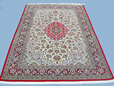 Orient Brücke handgeknüpft Perser Teppich Ghom Kork 140x200 cm NEU TOP QUALITÄT