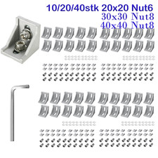 40X Eckwinkel 20x20 Winkel Nut
