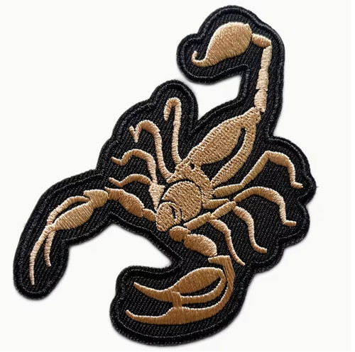 Brauner skorpion patch - skorpion,