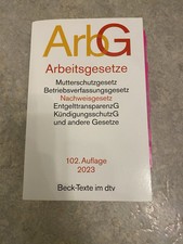Arbeitsgesetze 102. Auflage