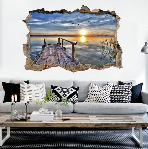Himmel meer 623 mauer - 3d,