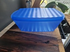Tupperware Junge Welle Brotbehälter, blau, gebraucht