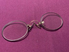 Antike Brille Kneifer Largnons Besicles Nasenbrille Deko Optiker Dachbodenfund