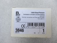 Berker 3846 Drehtaster mit Knebel + Zentralstück Serie 1930 Polarweiß 