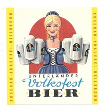 Bieretikett rosenau brauerei - bieretikett, rosenau-brauerei