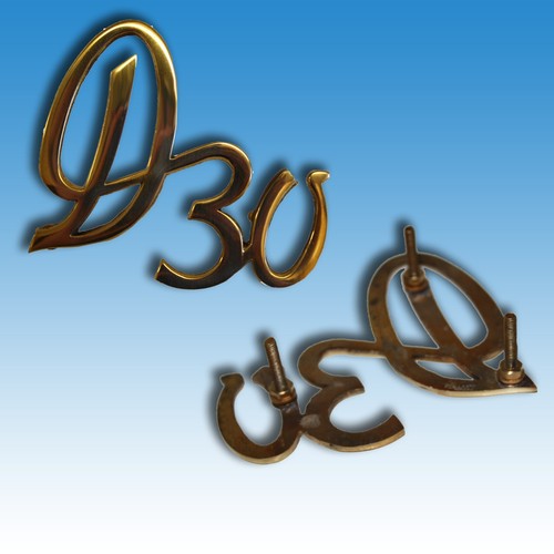 Deutz emblem messing d30 - deutz,