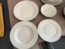 Kütahya Porzellan New Tuvana Crem Tafelservice Teller Set 6 Personen 23 teilig